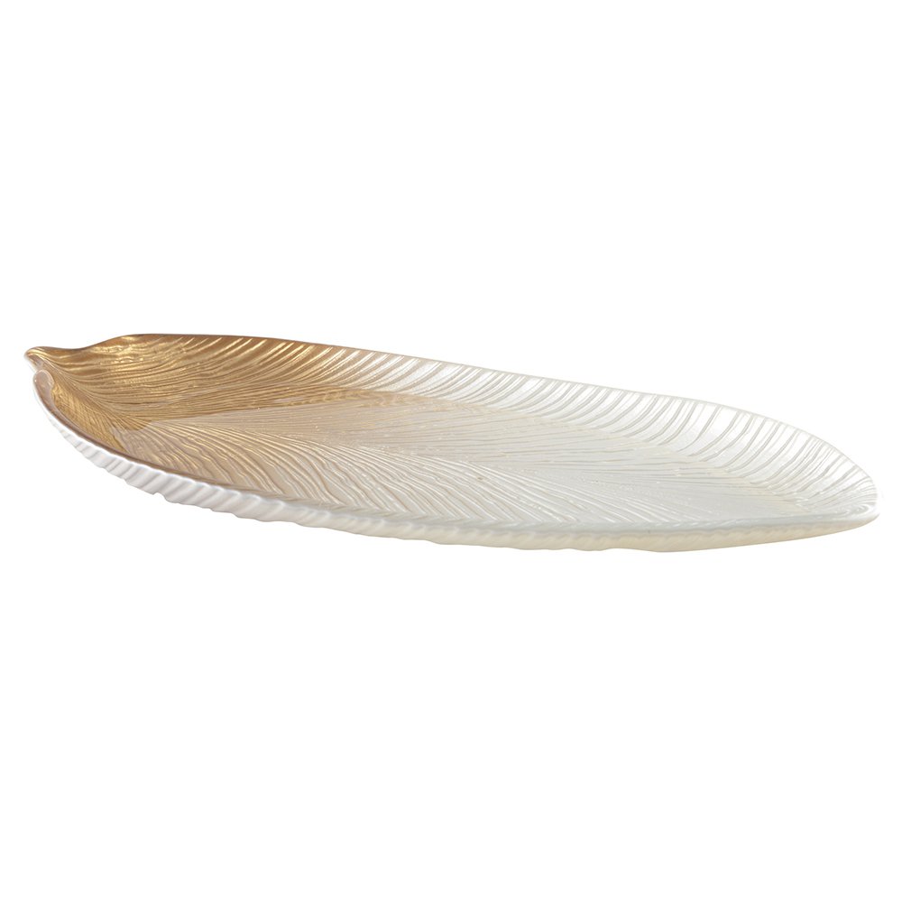GOLD DEGRADE BLATT GROSSES MODELL 43X20X3,2CM