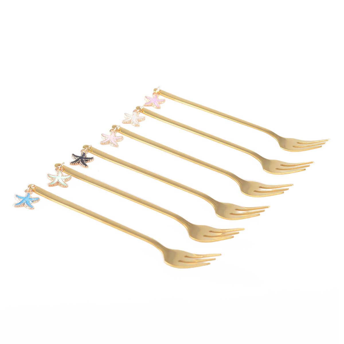 GOLDEN STAR DESSERTGABELN – 6ER-SET