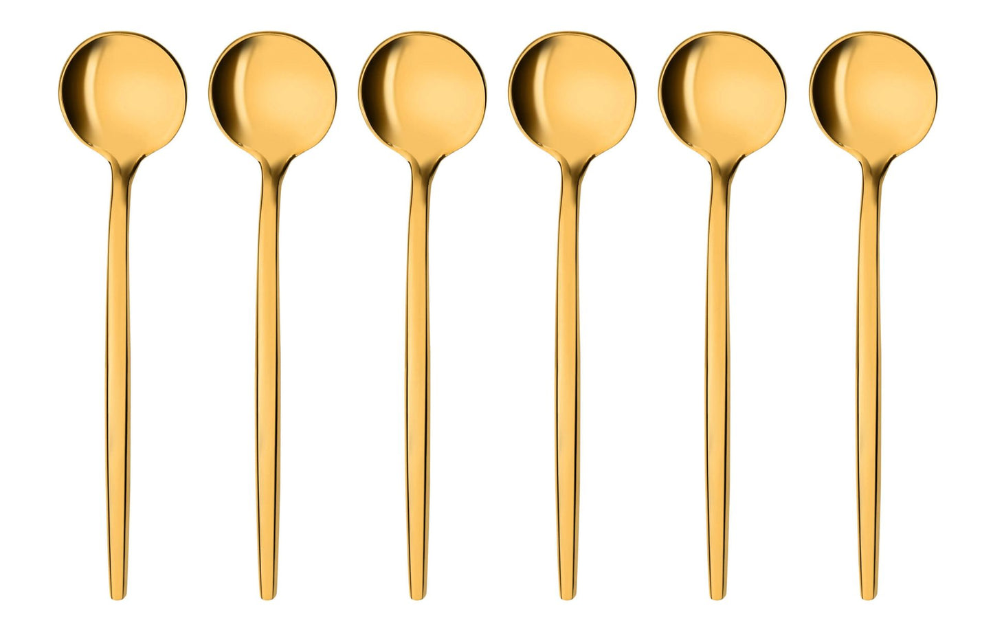 Mokka- Teelöffel gold 6er Set