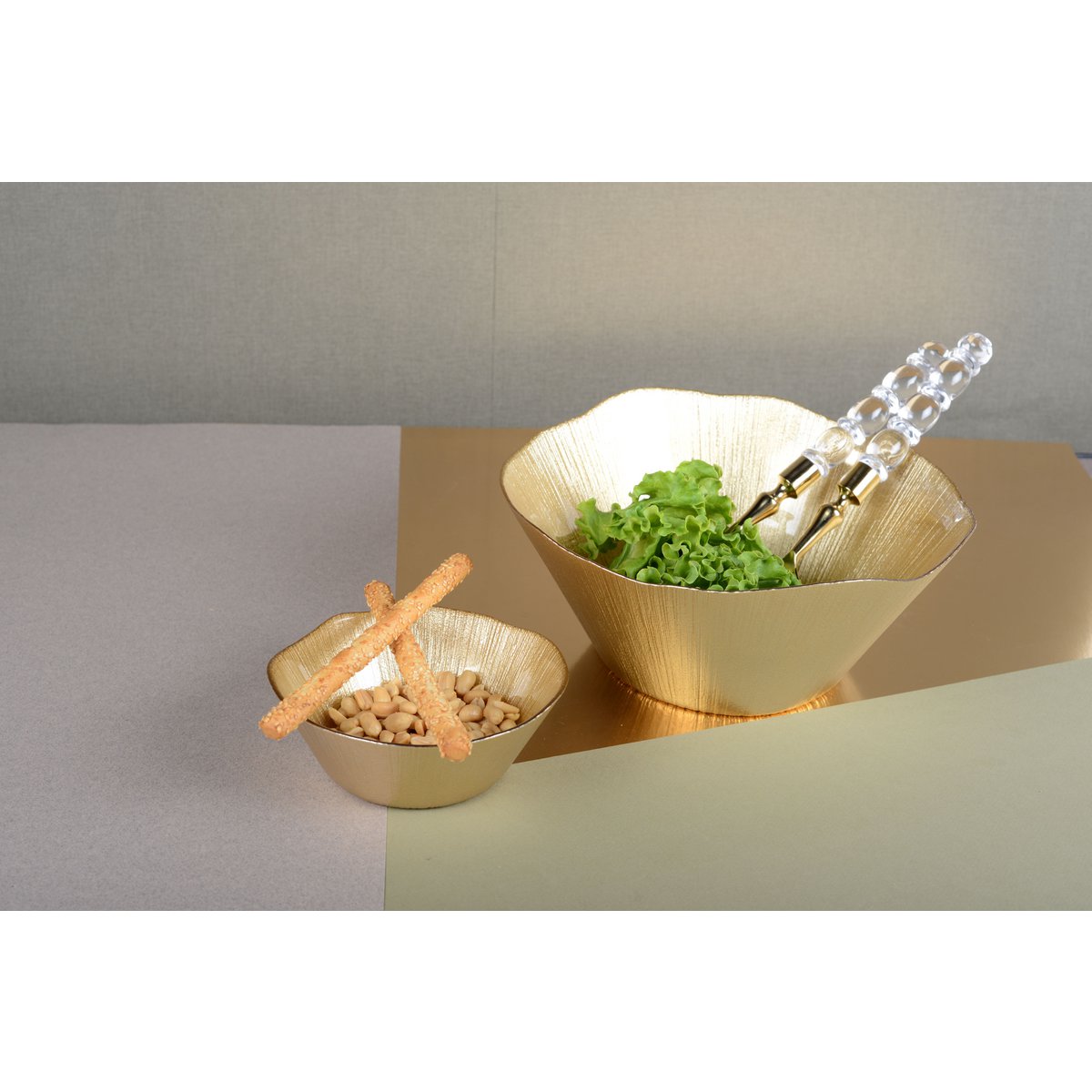 SALATSERVICE AUS GOLDEM ACRYL
