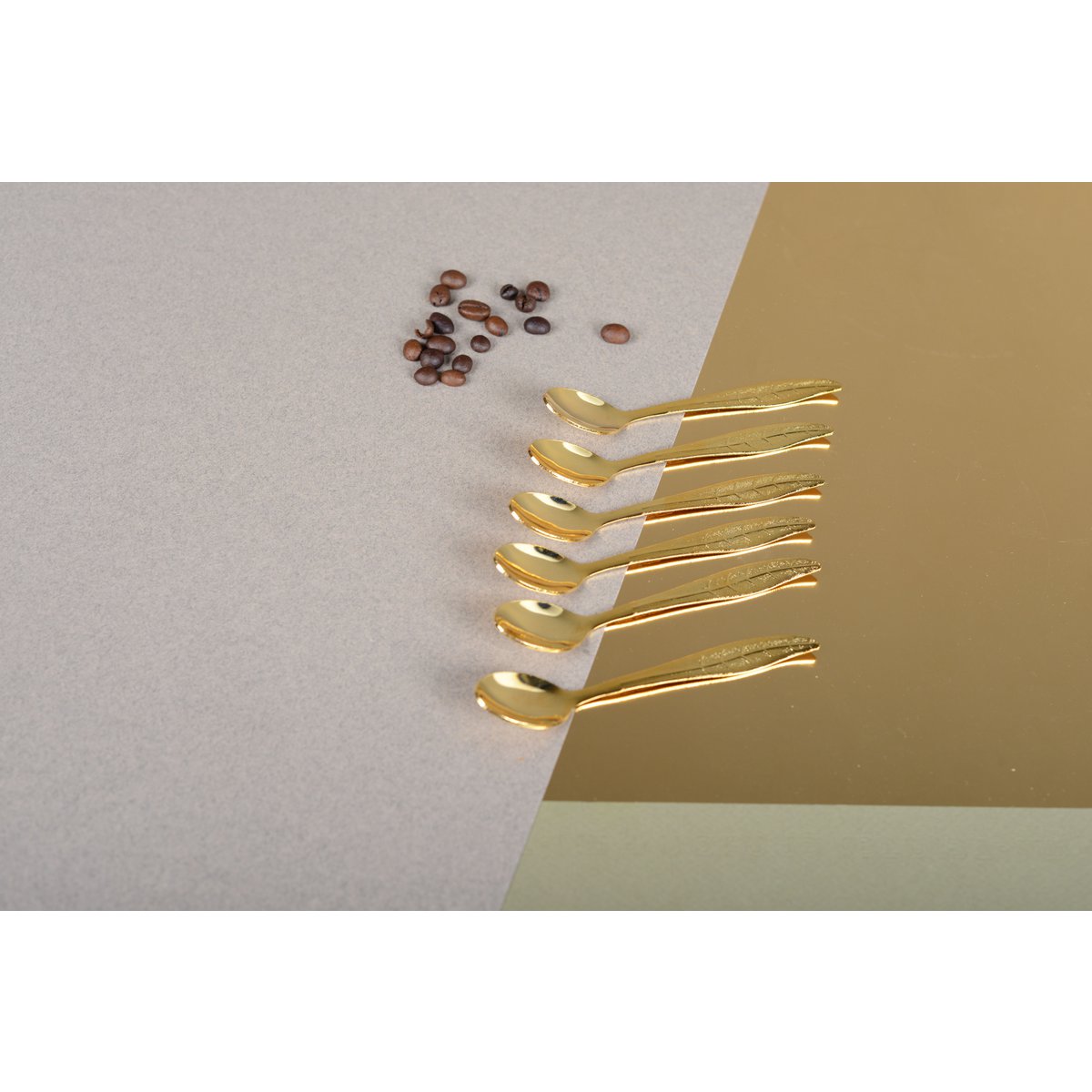 Blattgold-Löffel – 6er-Set