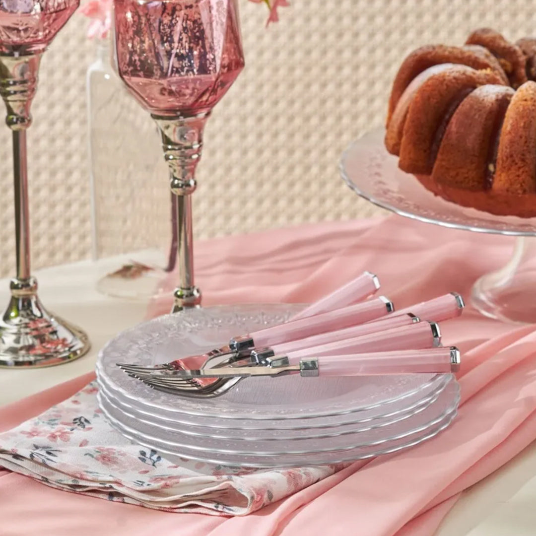 Karaca Firenze Silber 7-teiliges Dessert-Set