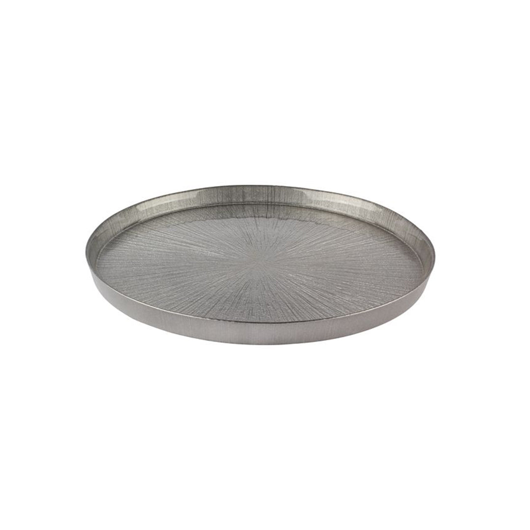 Rexy Grau 6er Kuchenteller Set Glas 21 cm
