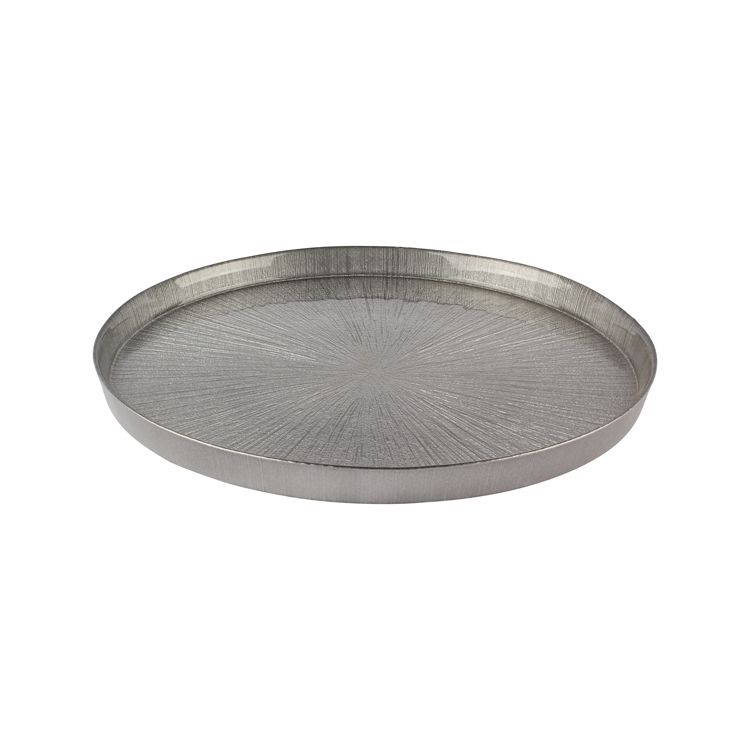 Rexy Grau Servierteller Glas 32 cm