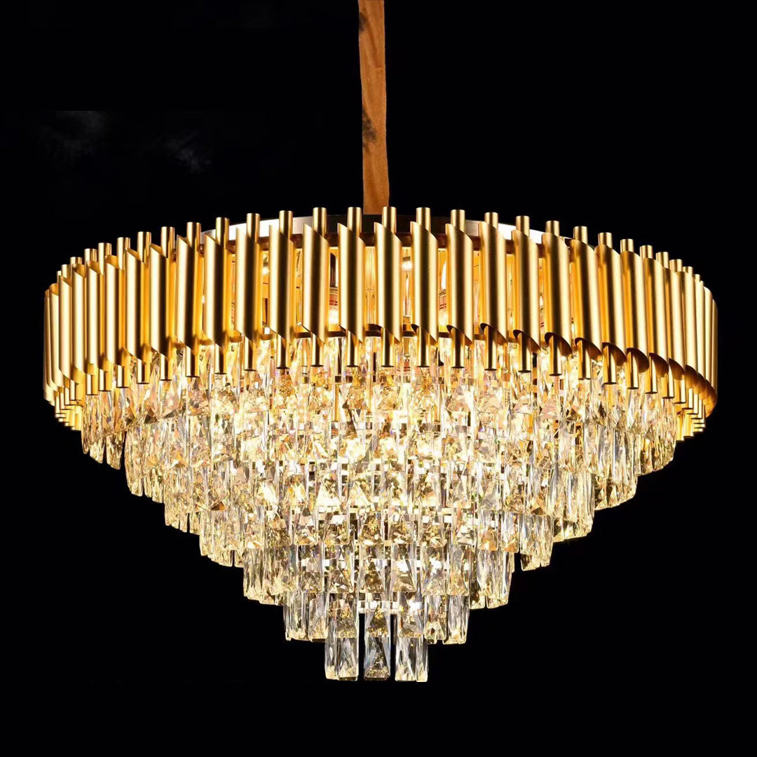 Kristall Kronleuchter Gold 8329