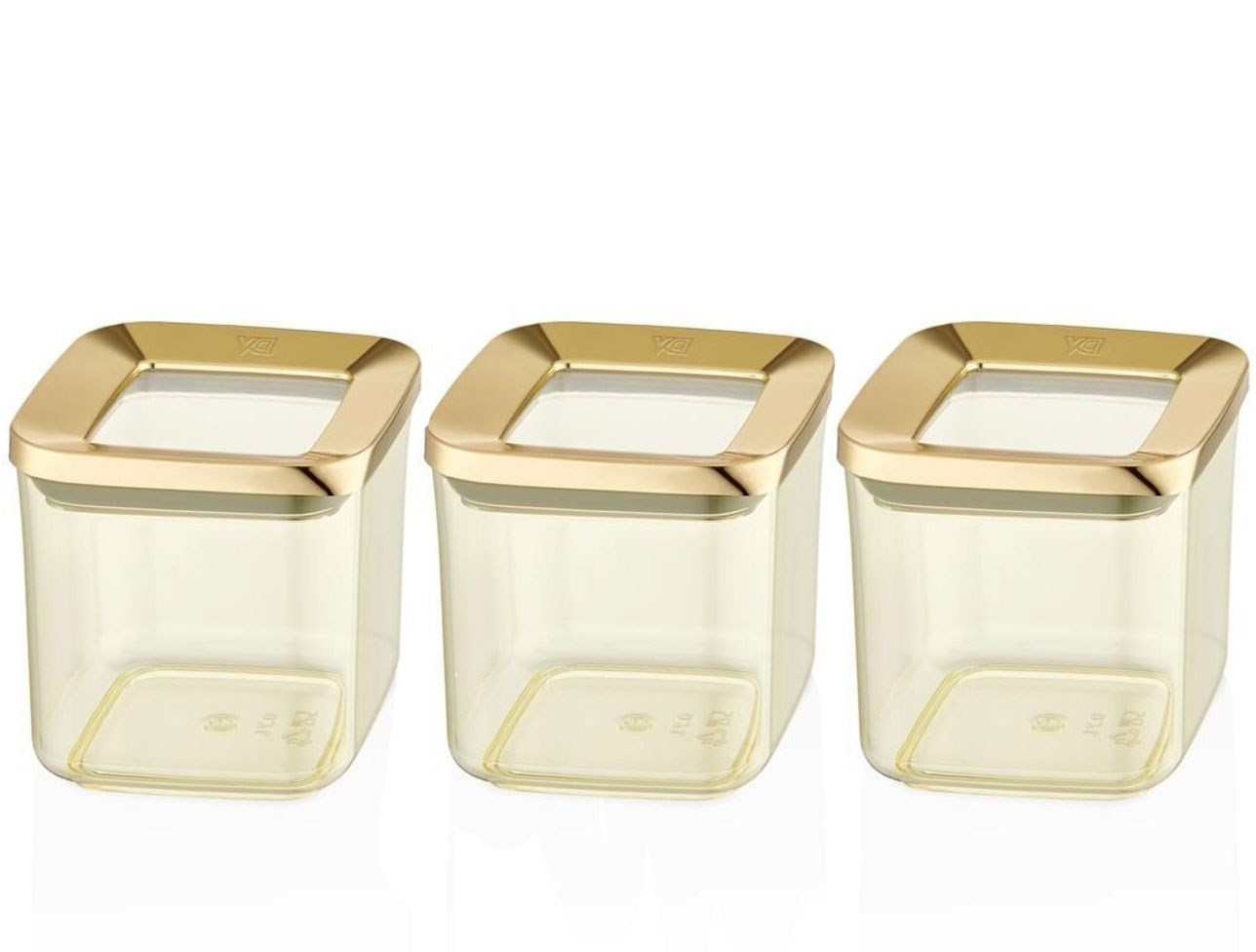 Vip Ahmet Vorratsdosen 3er Set Gold 700 ml VP-367