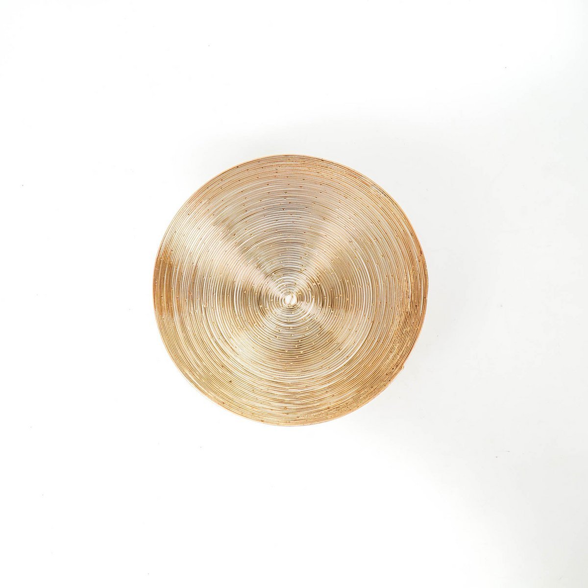 HV Bowl Wired Steel - Gold - 34x34x10cm