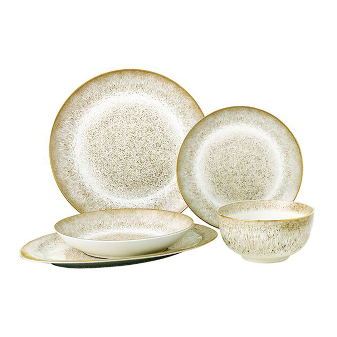 Leval Gold Geschirrset 25 tlg. für 6 Personen