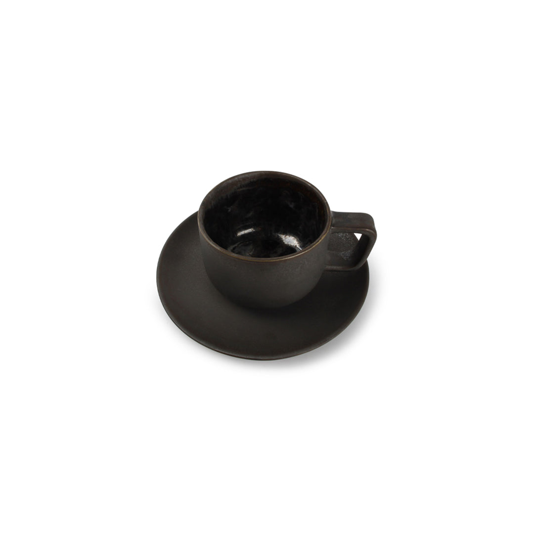 Anvil Rusty Espressotasse mit Untertasse für 2 Personen