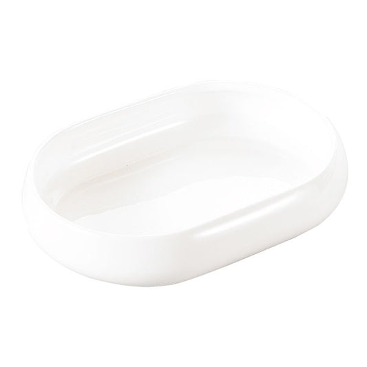 Bondy Oval Porzellan servier Platte weiß 17,8x13,2 cm (Nr: 55)