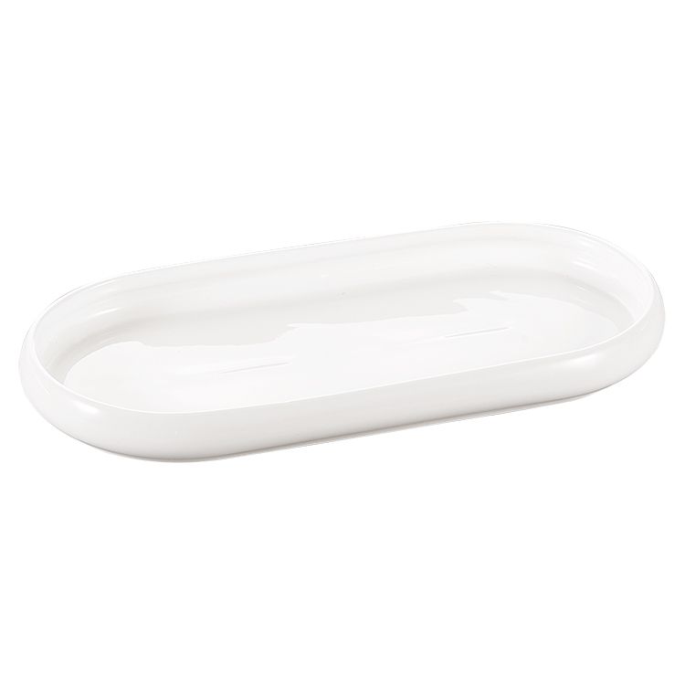 Bondy Oval Porzellan Teller weiss 22,8x10,5 (Nr: 60)
