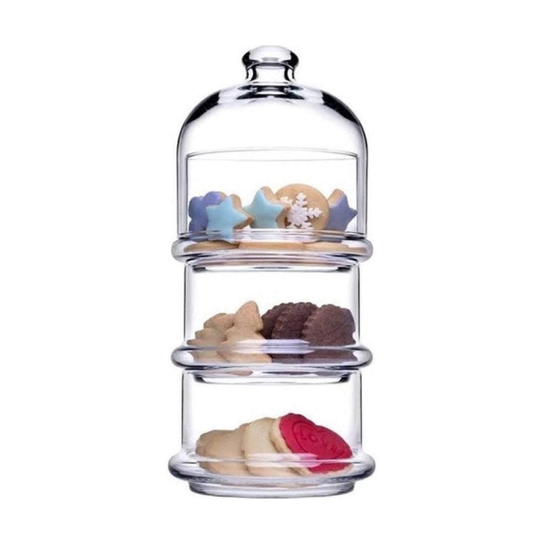 Pasabahce Villa Patisserie mit 3x Schalen und Deckel