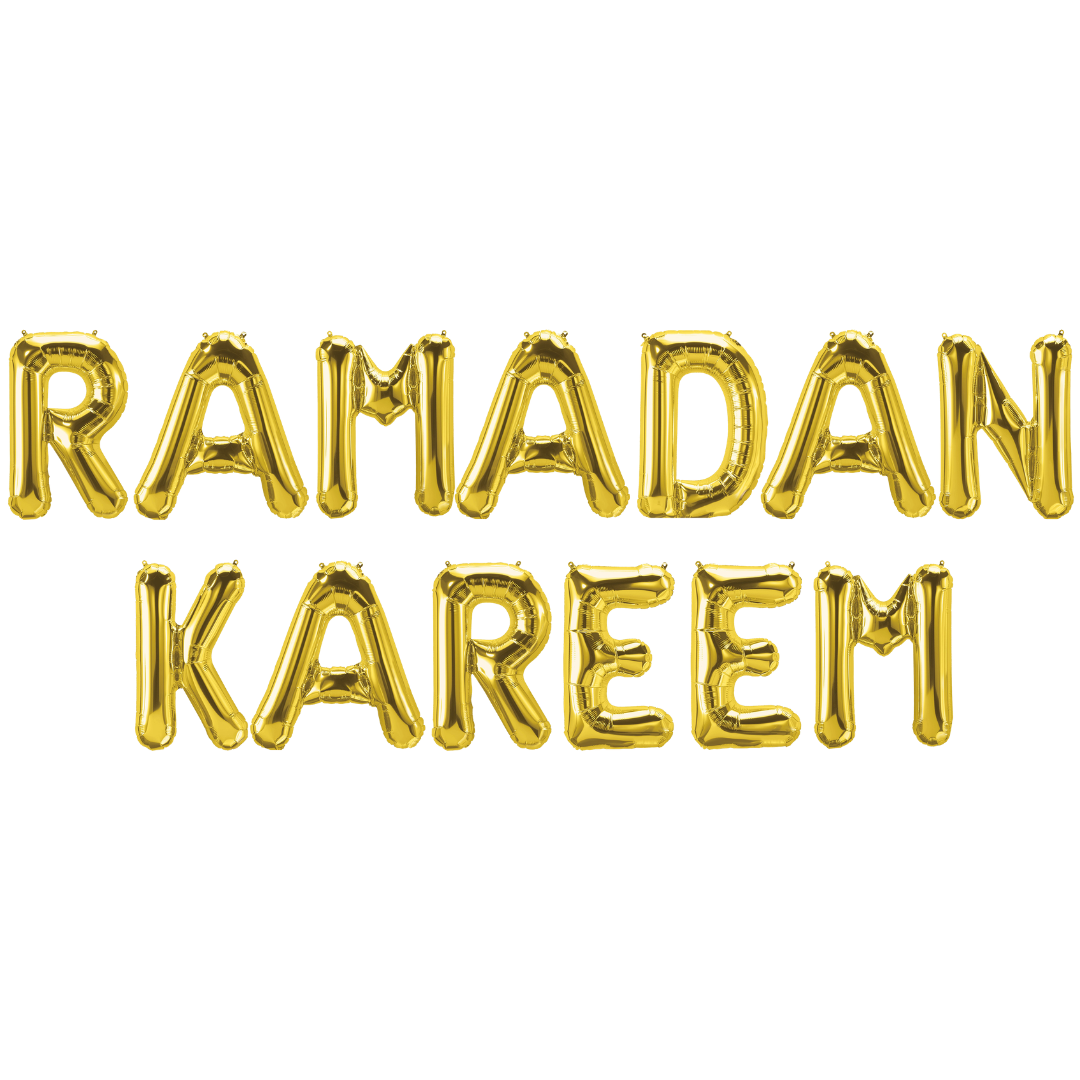 Ramadan Kareem Folienballons: Gold