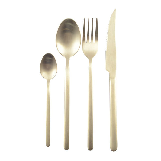 24-TEILIGES BESTECKSET CHAMPAGNERMATT