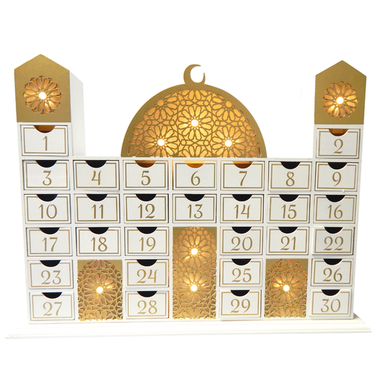 Ramadan Countdown-Kalender aus Holz - Moschee
