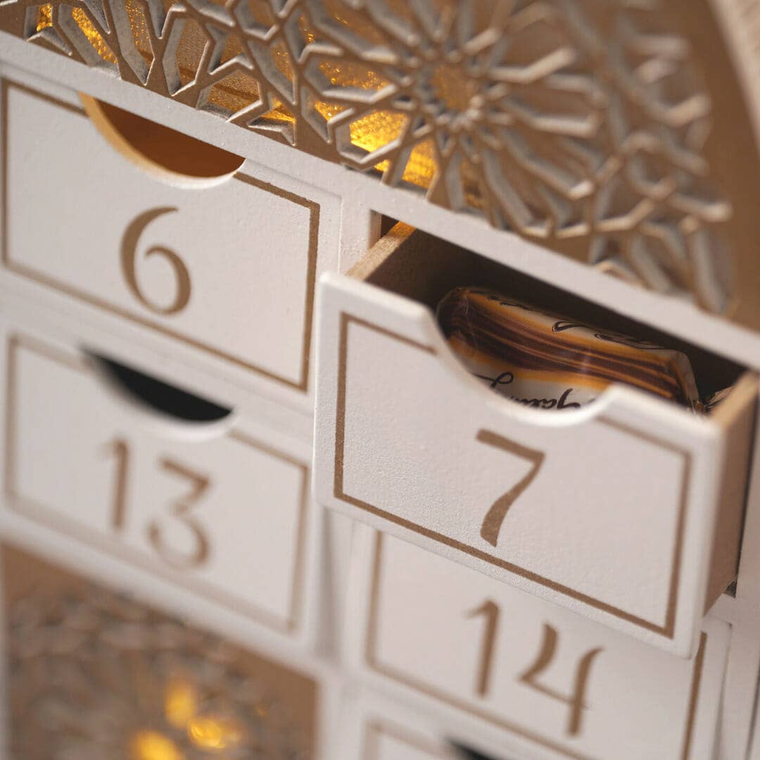 Ramadan Countdown-Kalender aus Holz - Moschee