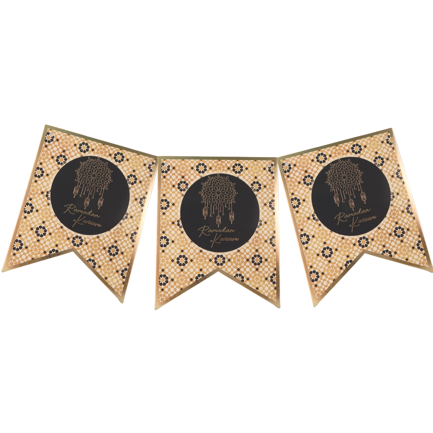 Ramadan Kareem Partybanner - Schwarz & Gold