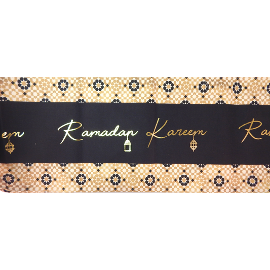 Ramadan Tischläufer - Gold Geo
