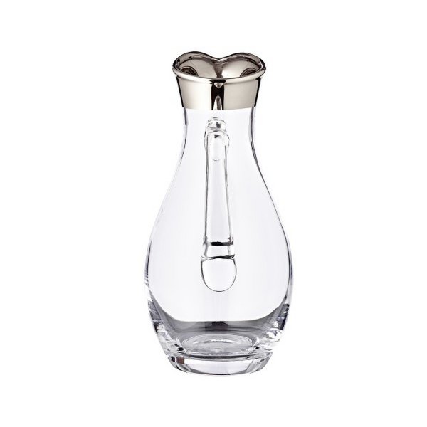 EDZARD Krug Johnny, mundgeblasenes Kristallglas mit Platinrand, Höhe 30 cm, ø 14 cm, Füllmenge 1,8 Liter