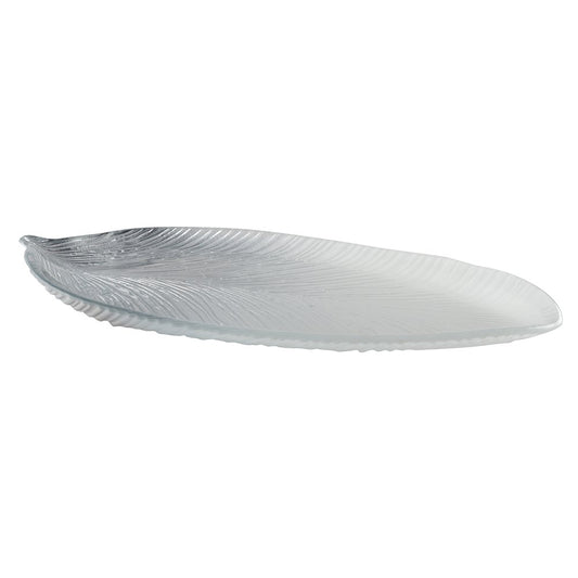 Deko Tablett, Abgestuftes Silberblech, großes Modell, 43 x 20 x 3,2 cm