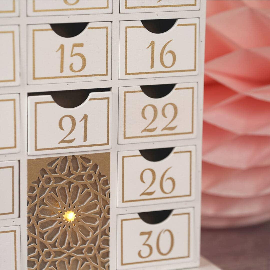 Ramadan Countdown-Kalender aus Holz - Moschee