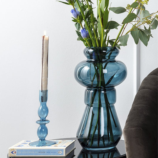 PT Vase Morgana Glass Blau