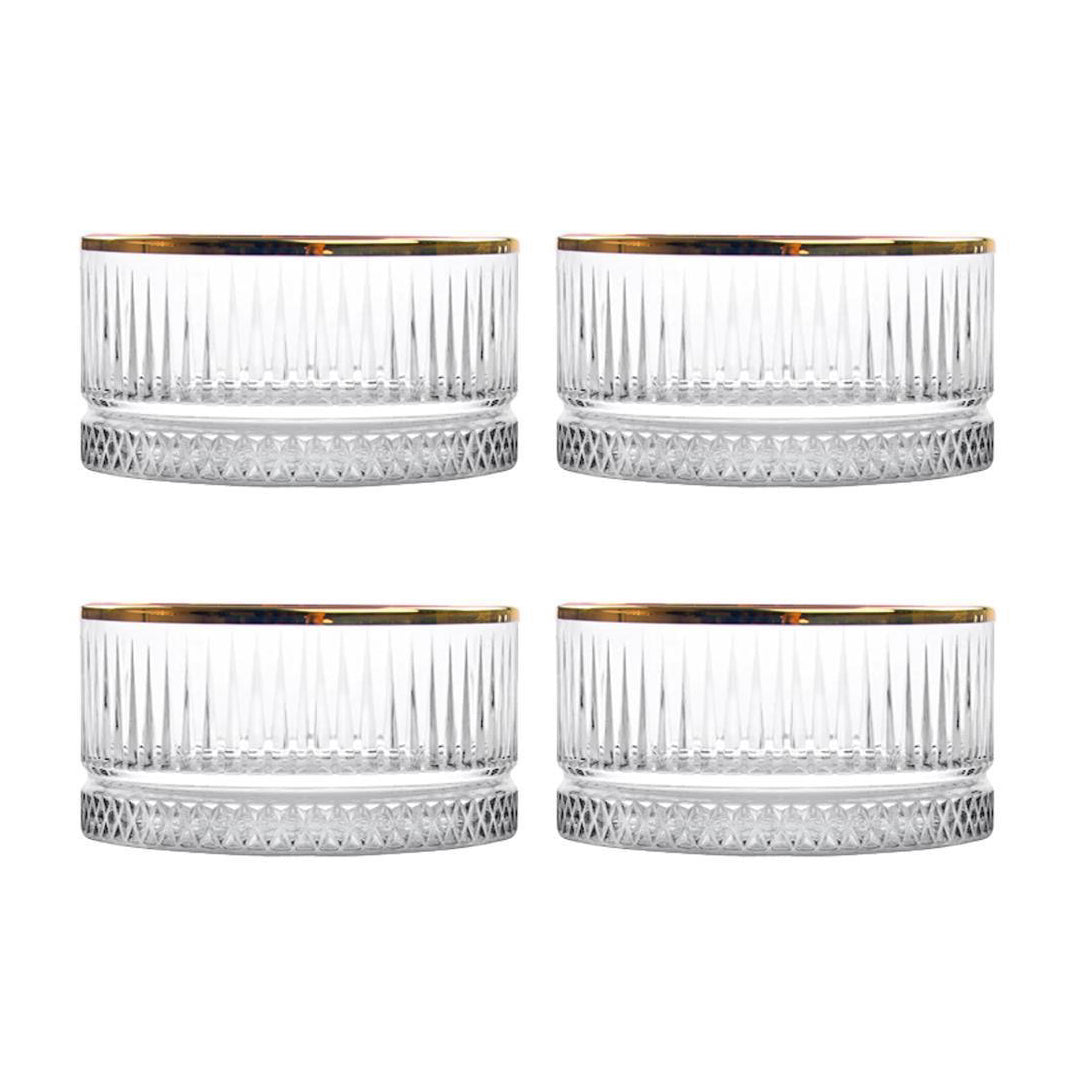 Paşabahçe Golden Touch Elysia Schälchen 4er-Set