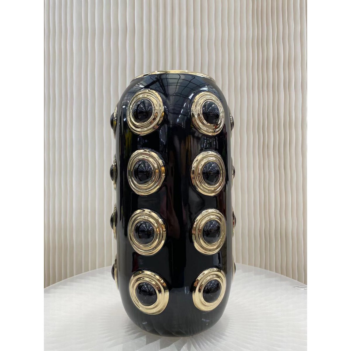 Golden 4 Circle Vase