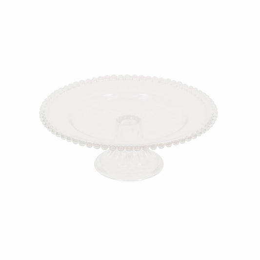HV Cake Plate Glass - Clear - 27x27x10cm