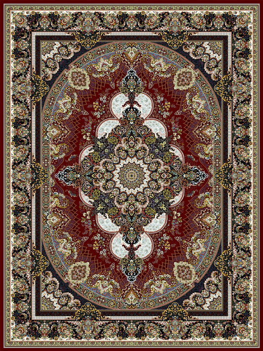 Kashan Teppich 808 Rot