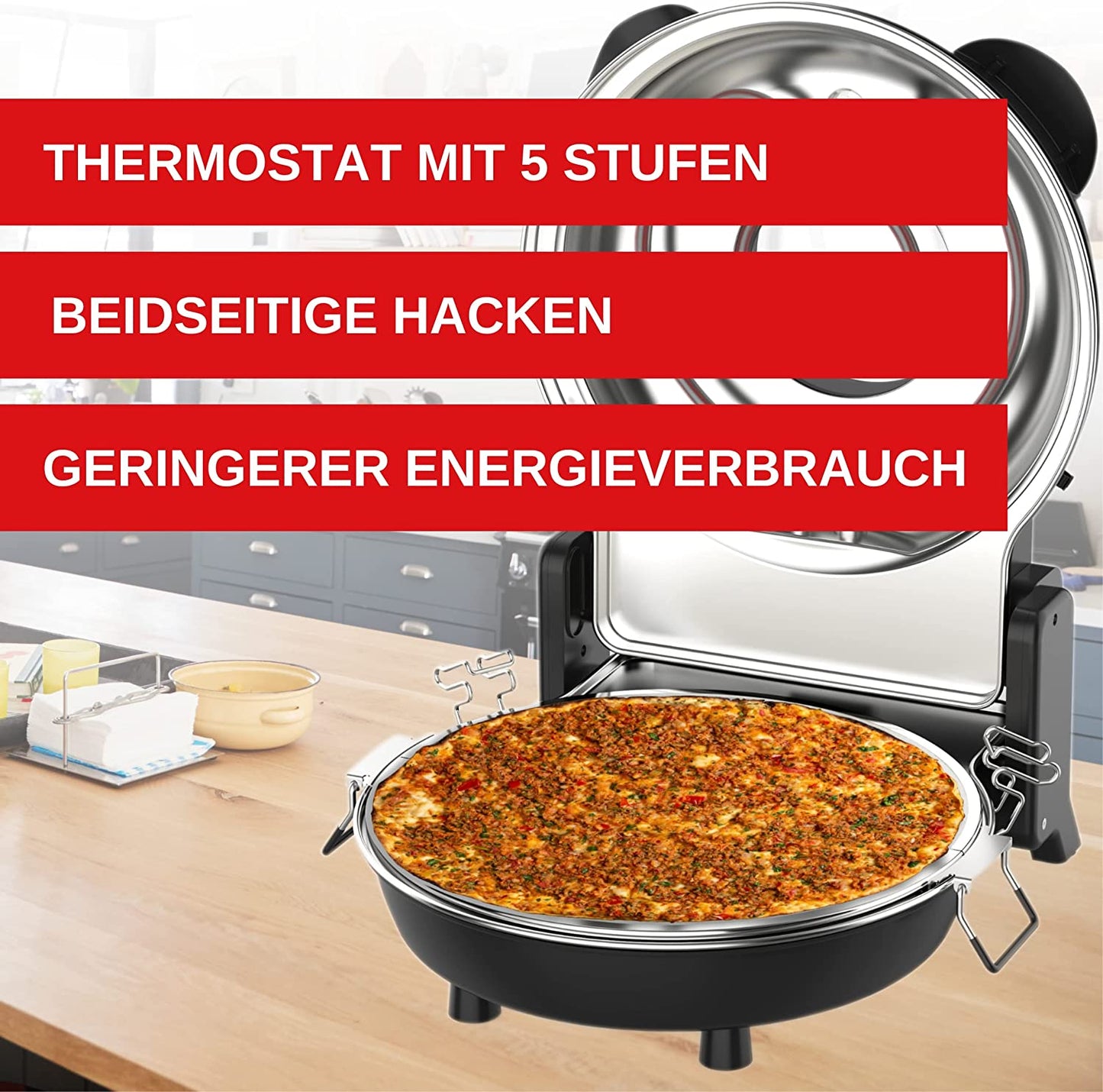 Eratec Elektrischer Pizza-Steinofen PM-27