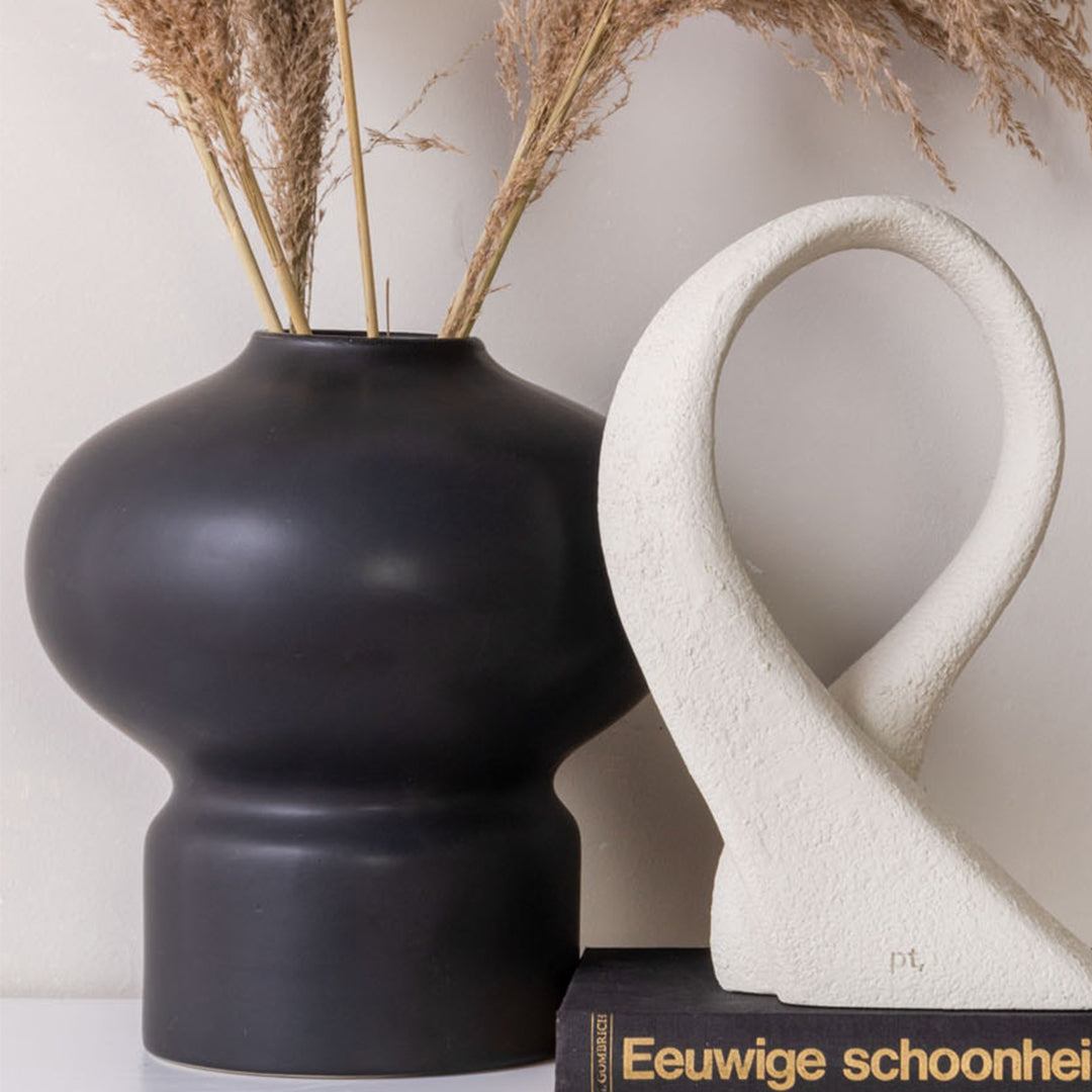 Vase Eminent Sphere Schwarz