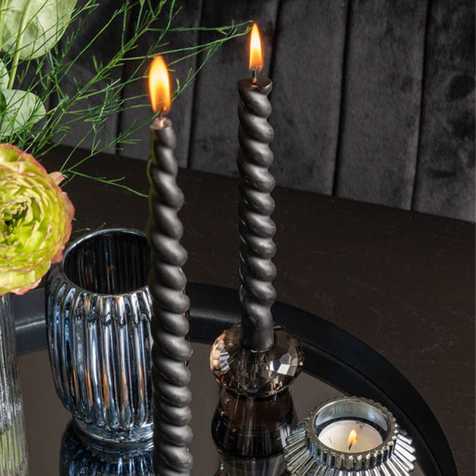 Crystal Art Kerzenhalter Braun