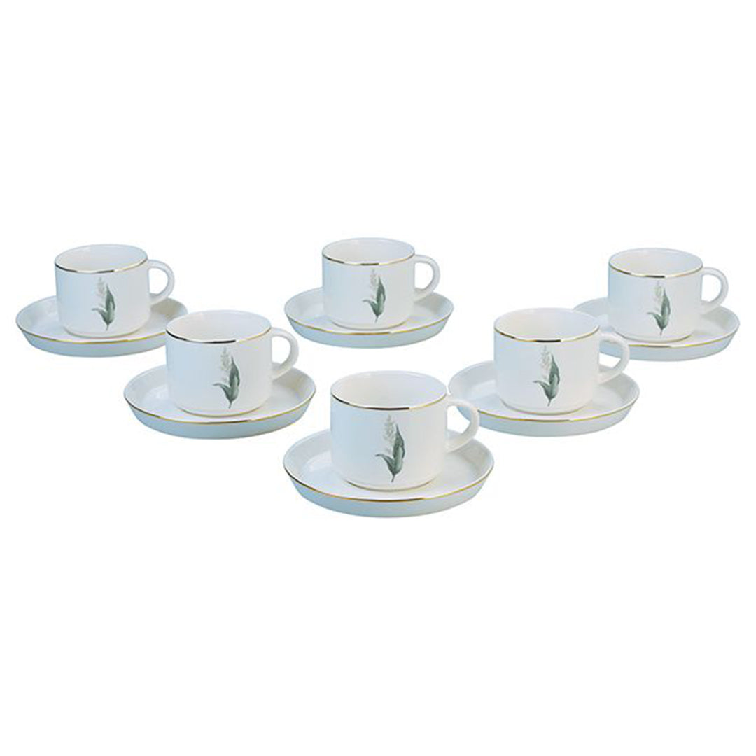 Lunel Flower Kaffeetassen Set für 6 Personen