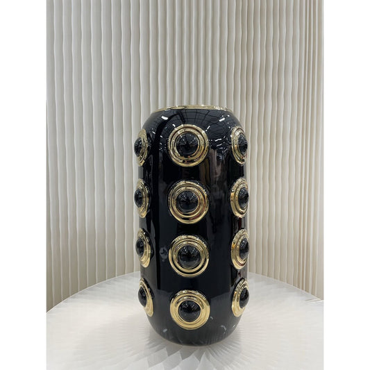 Golden 4 Circle Vase