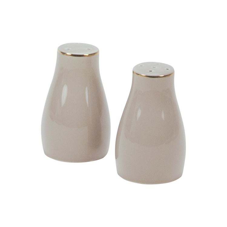 Lunel Taupe Gold Geschirrset für 6 Personen 27 tlg.
